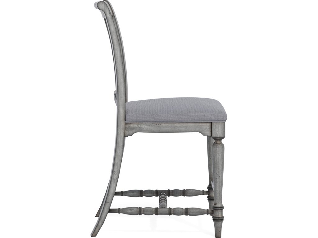 Plymouth Gray Pair of Armless Dining Chairs - image 3