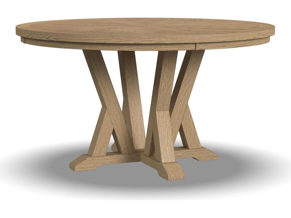 Lattice Brown Round Dining Table - main image