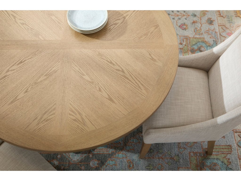 Lattice Brown Round Dining Table - image 4