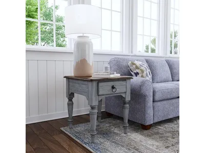 Plymouth Gray End Table