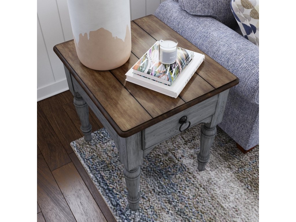 Plymouth Gray End Table - image 4