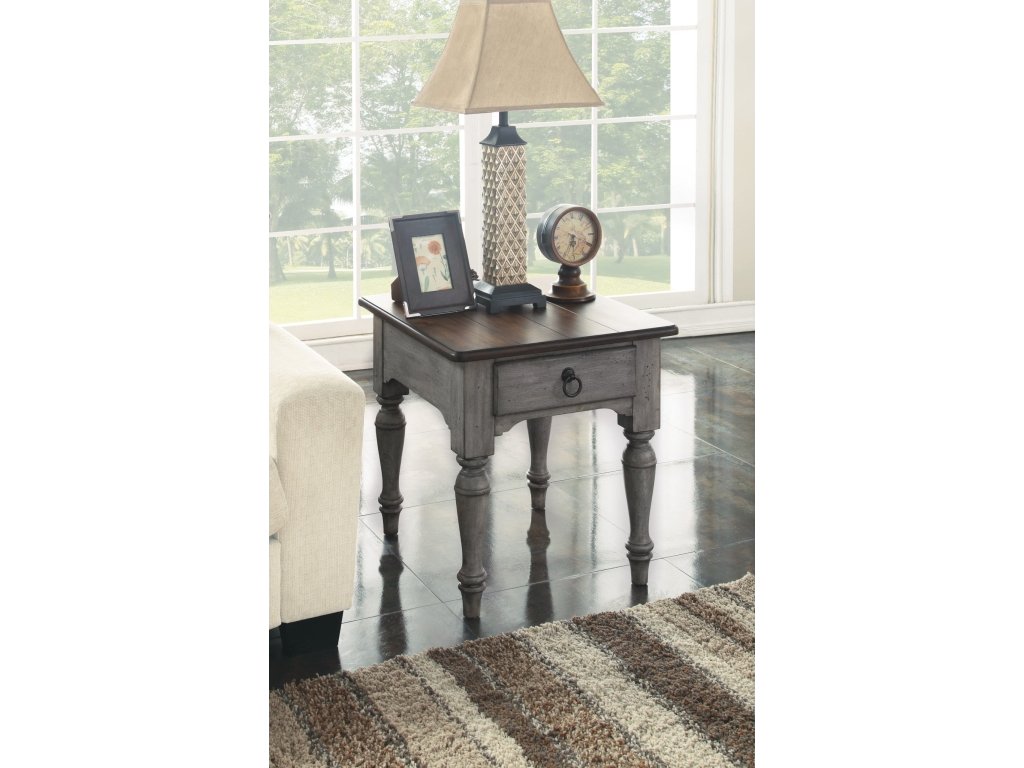 Plymouth Gray End Table - image 5
