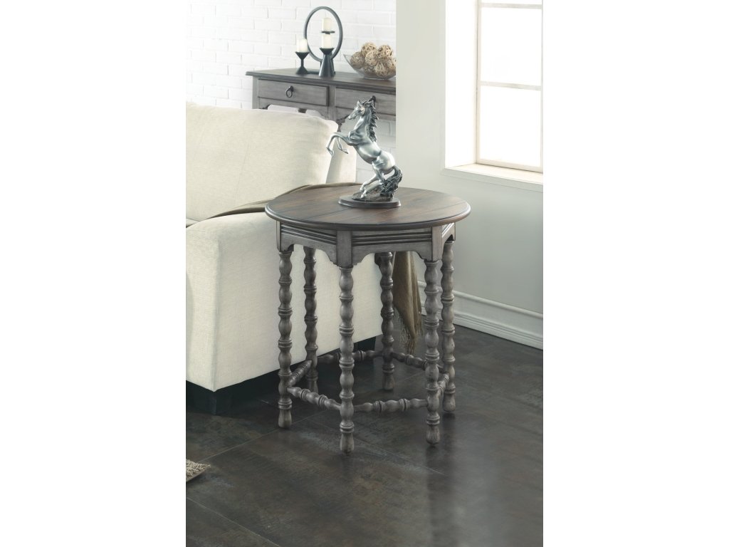 Plymouth Gray End Table - image 1