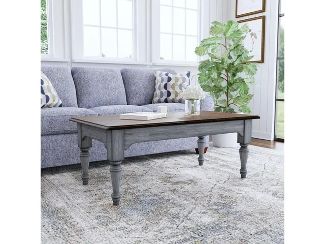 Plymouth Gray Rectangular Coffee Table - Alternative View