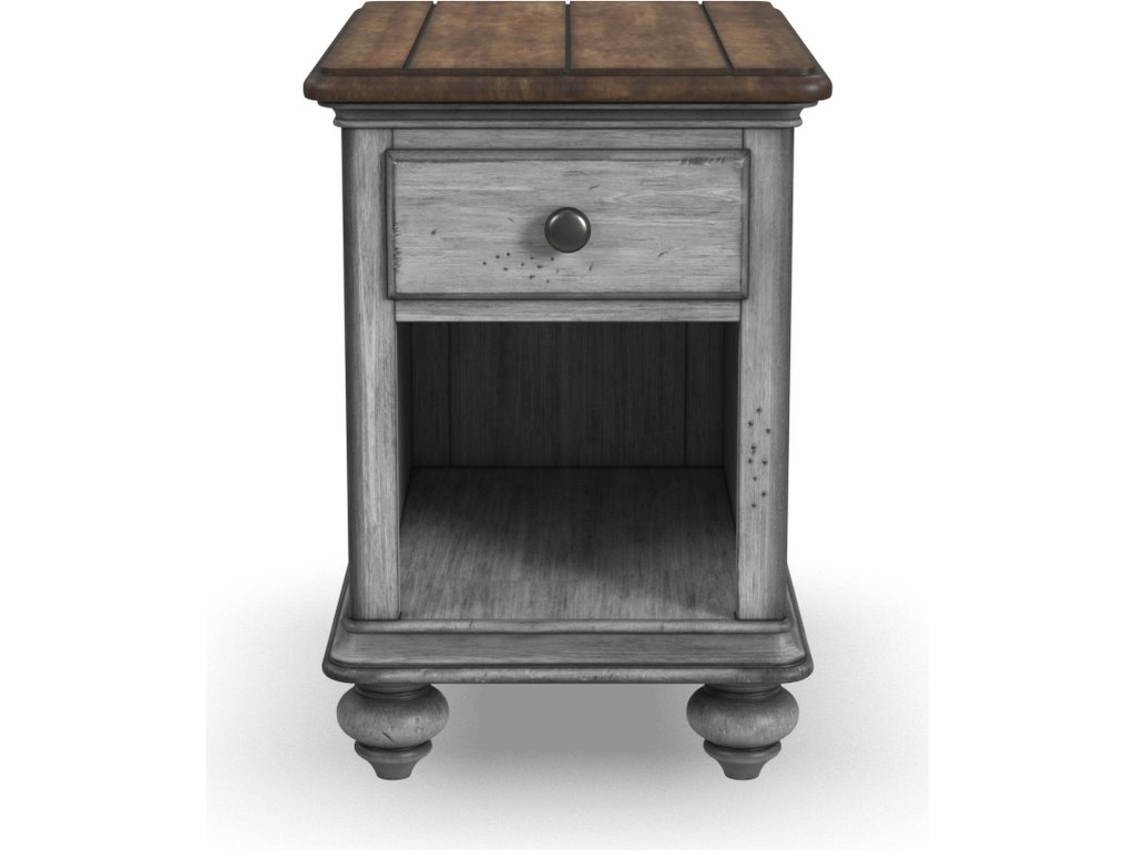 Plymouth Gray Chairside Table - image 2