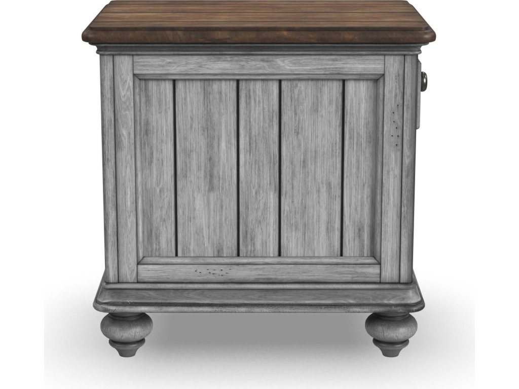 Plymouth Gray Chairside Table - image 3