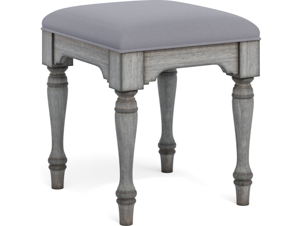 Plymouth Gray Ottoman - main image