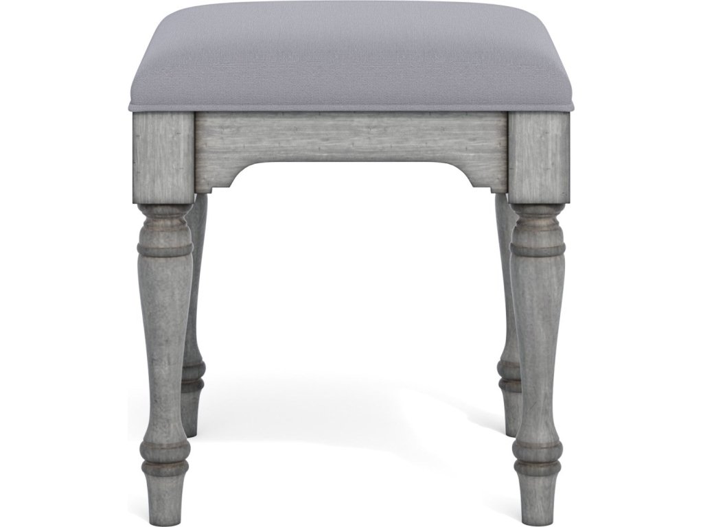 Plymouth Gray Ottoman - image 1