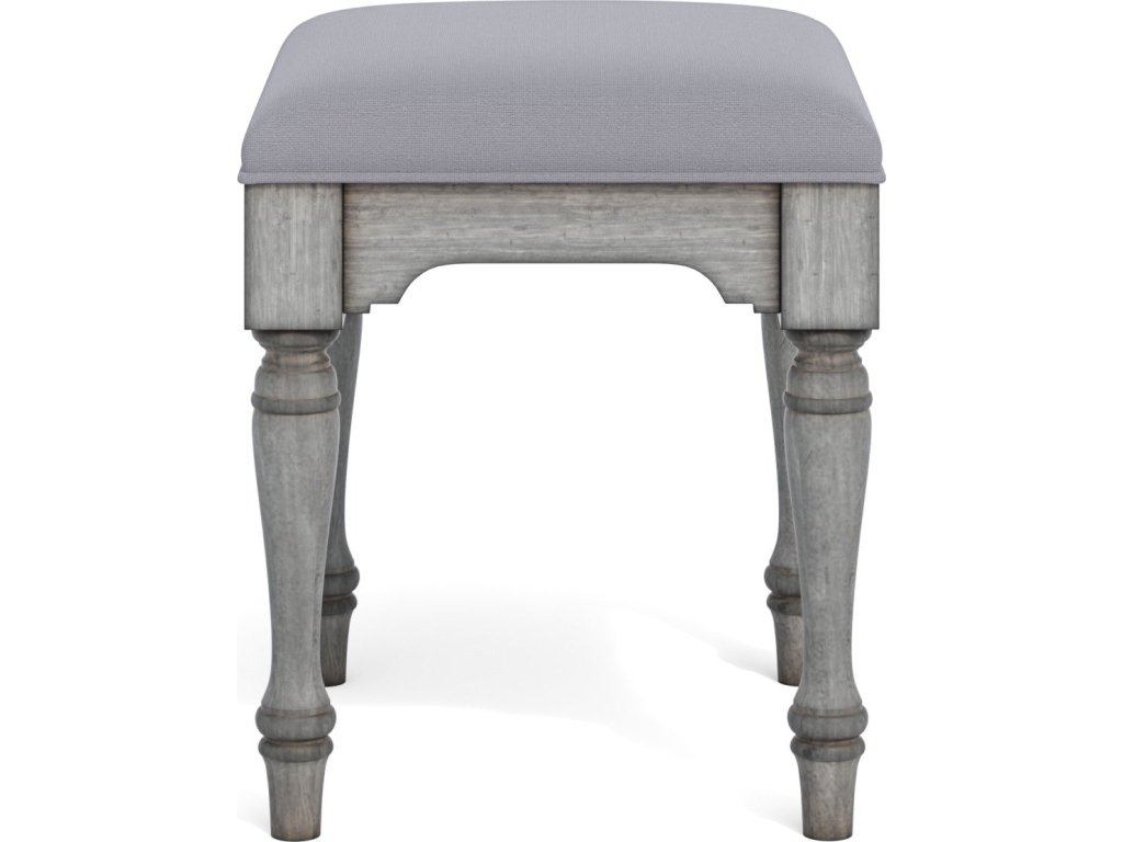 Plymouth Gray Ottoman - image 2
