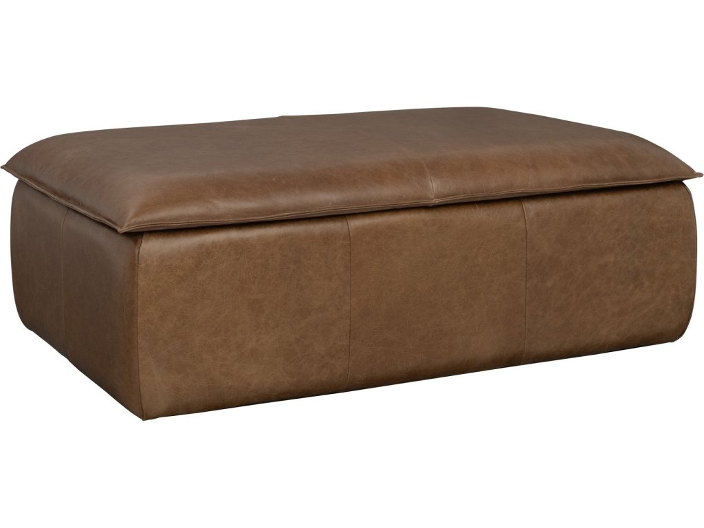 Crawford Chestnut Rectangular Storage Ottoman - main image