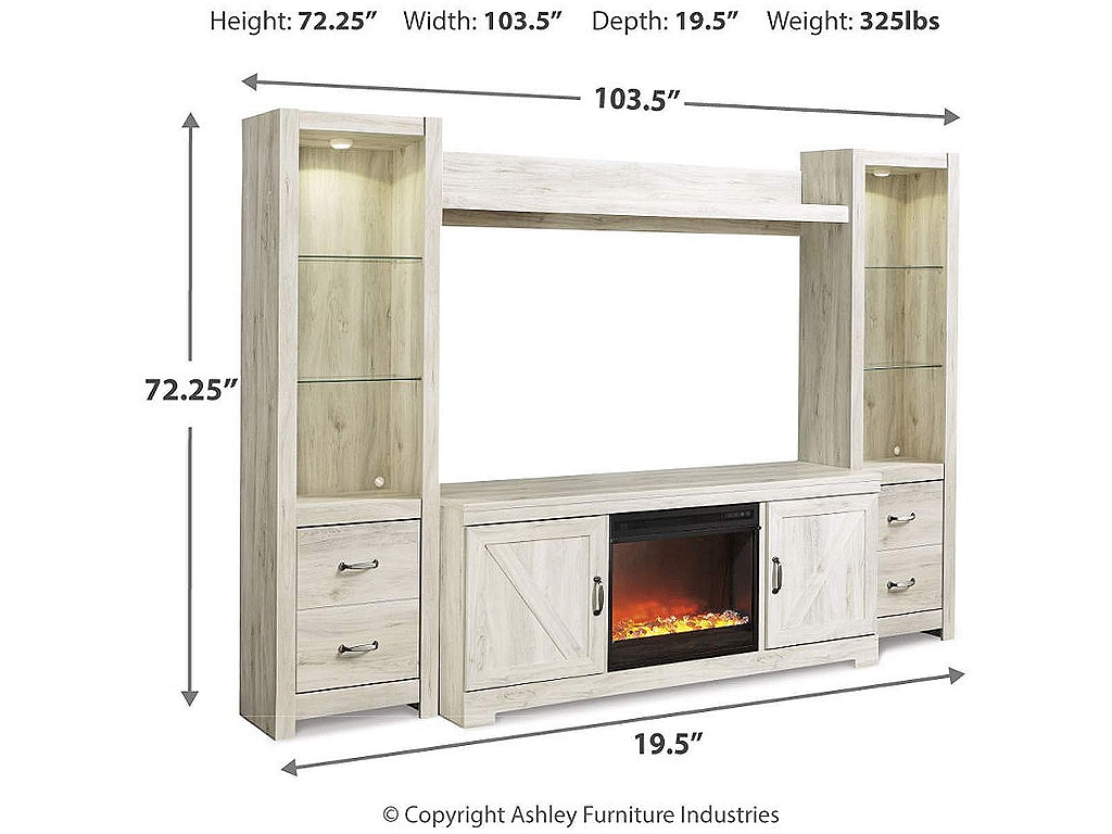 Bellaby 4-Piece Entertainment Center with Fireplace - image 3