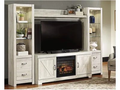 Bellaby 4-Piece Entertainment Center with Electric Fireplace