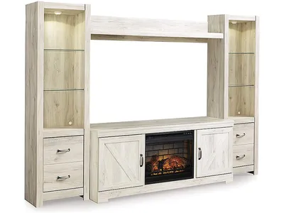 Bellaby 4-Piece Entertainment Center with Electric Fireplace