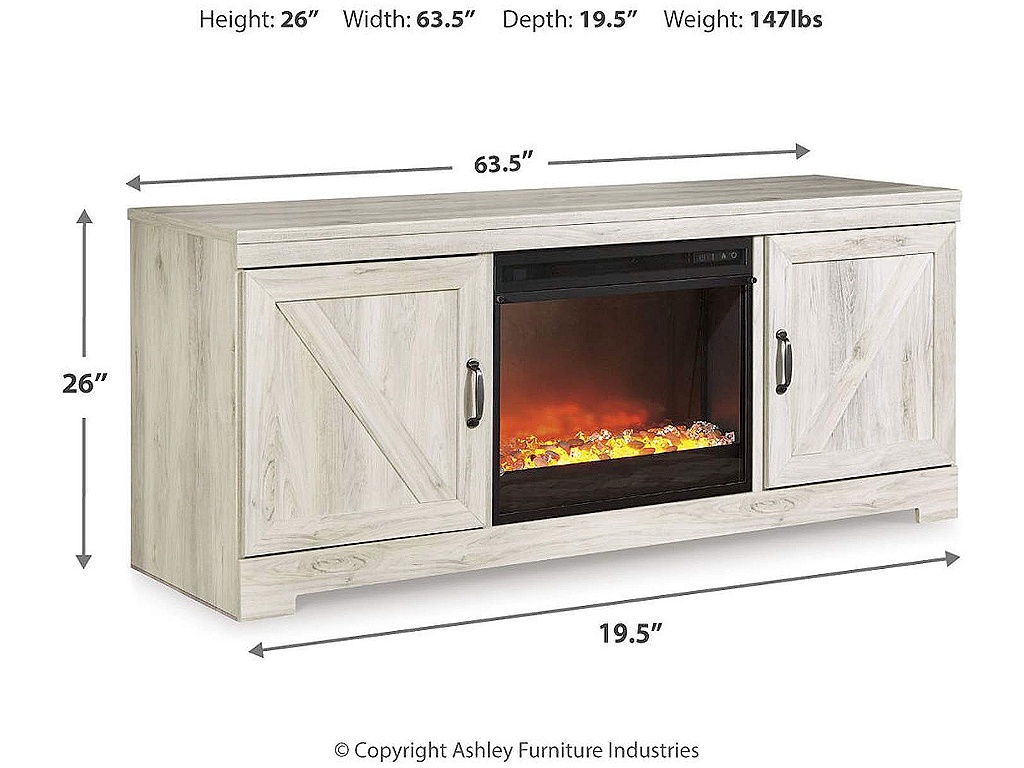 Bellaby 63" TV Stand with Fireplace - image 3