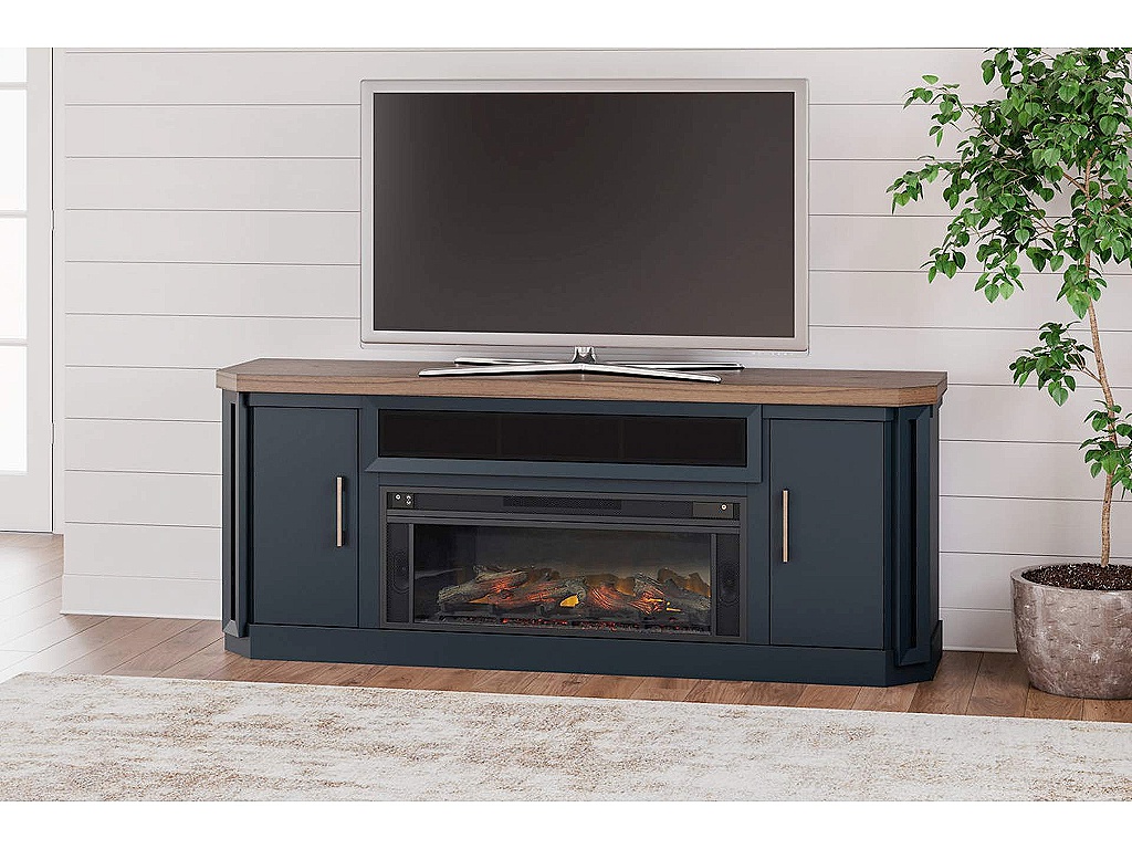 Landocken 83" TV Stand with Electric Fireplace - image 1