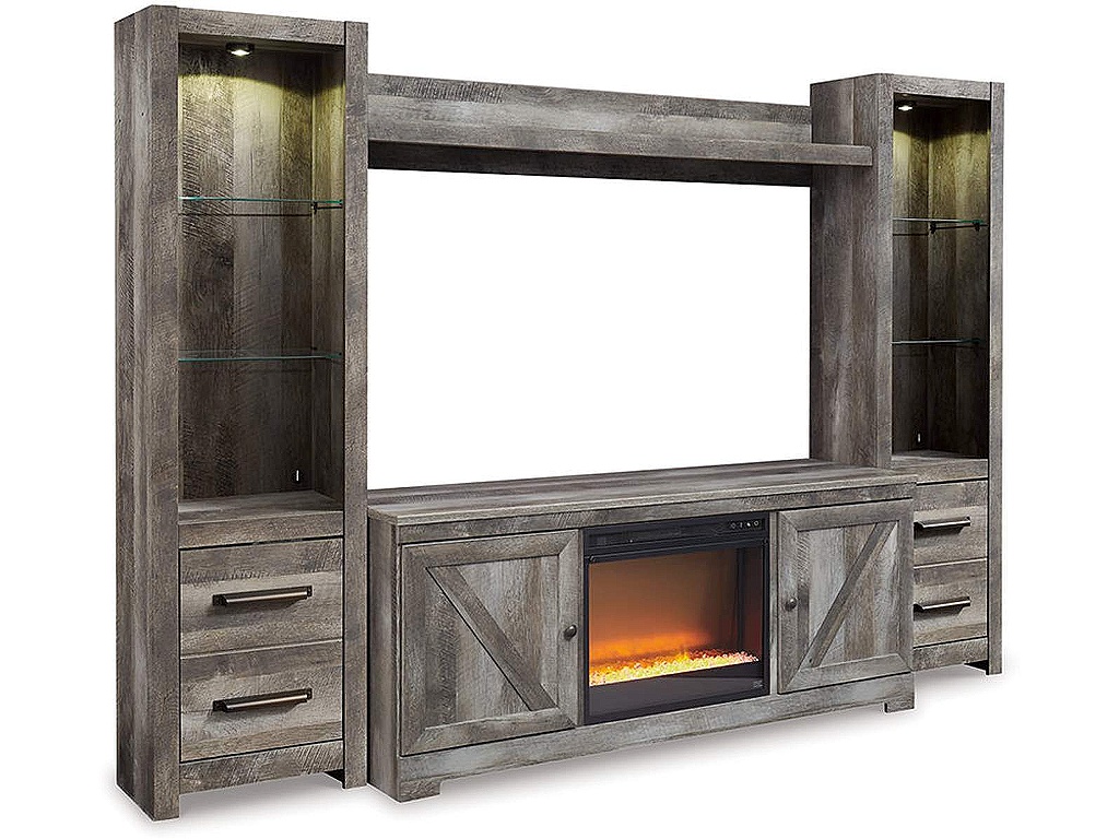 Wynnlow 4-Piece Entertainment Center with Electric Fireplace - main image
