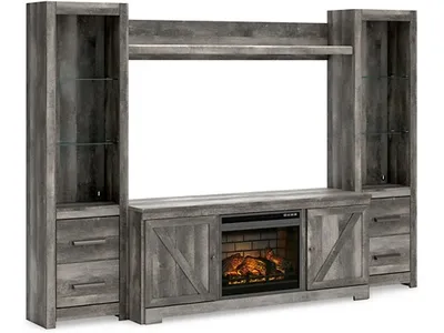 Wynnlow 4-Piece Entertainment Center with Electric Fireplace