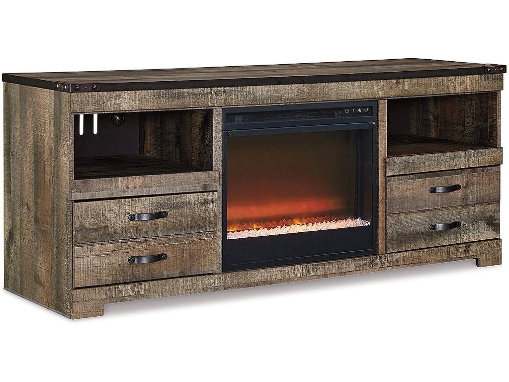 Trinell 63" TV Stand with Electric Fireplace - main image