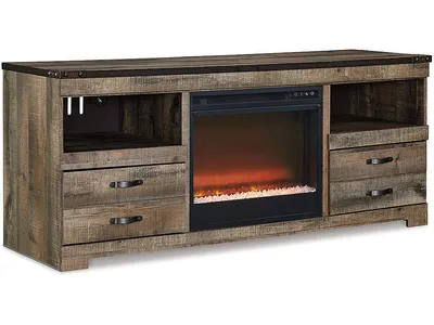 Trinell 63" TV Stand with Electric Fireplace