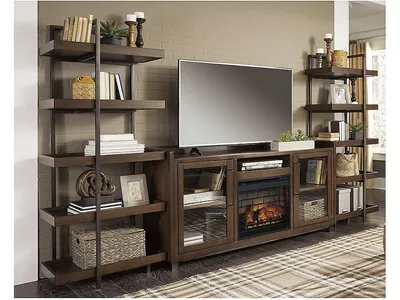 Starmore 3-Piece Wall Unit with Electric Fireplace