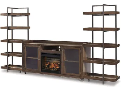 Starmore 3-Piece Wall Unit with Electric Fireplace
