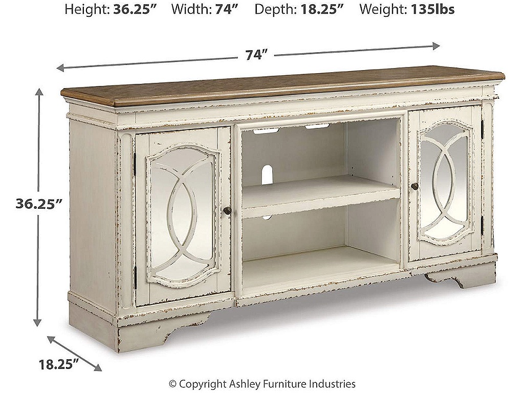 Realyn 74" TV Stand - image 3