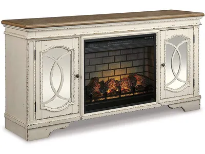 Realyn 74" TV Stand with Electric Fireplace