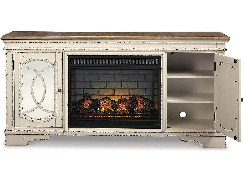 Realyn 74" TV Stand with Electric Fireplace - image 2