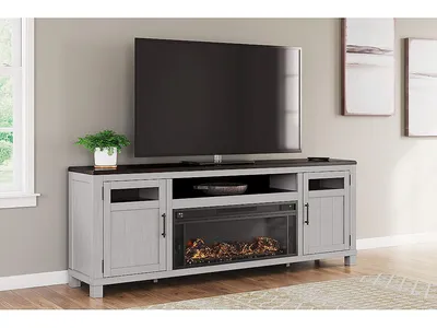 Darborn 88" TV Stand with Electric Fireplace