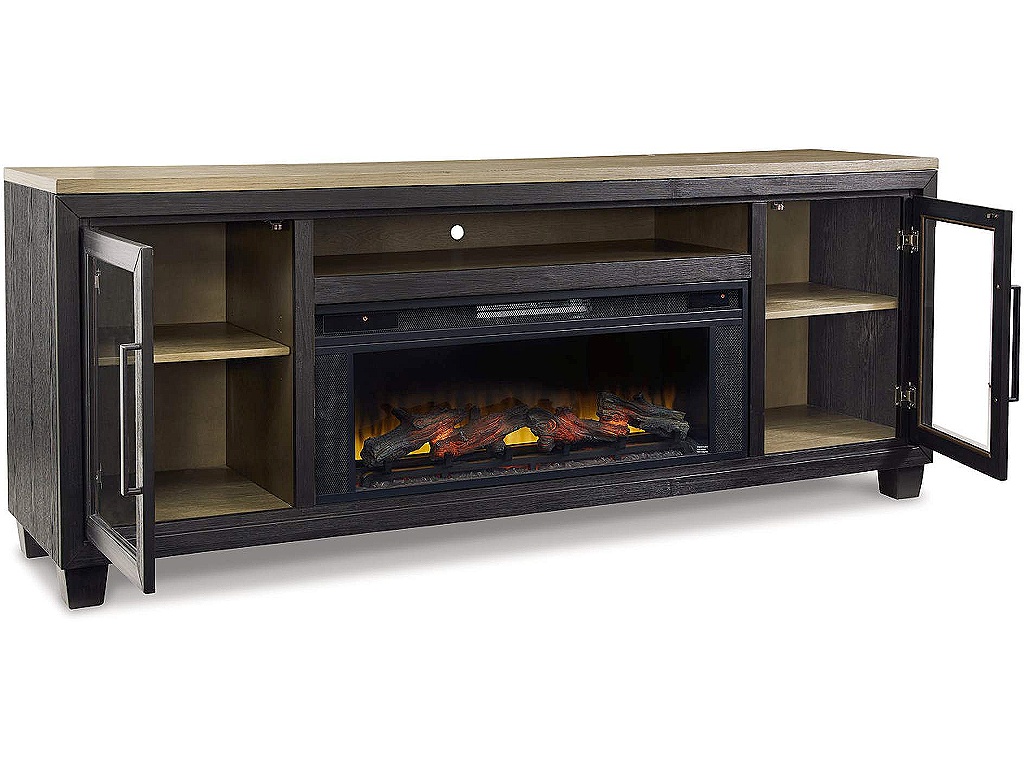 Foyland 83" TV Stand with Electric Fireplace - image 2