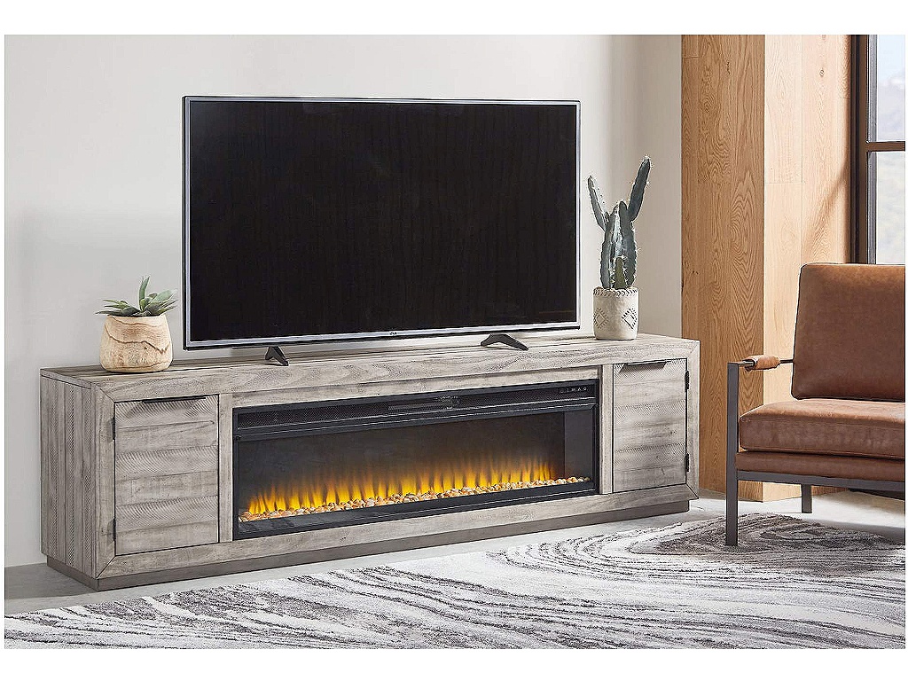 Naydell 92" TV Stand with Electric Fireplace - image 1