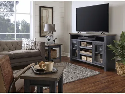 65" Highboy Console W/ 2 Doors