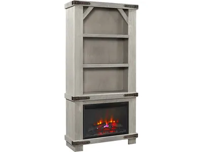 74" Fireplace Display Case