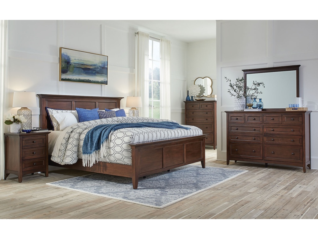 Queen Panel Bed - image 11