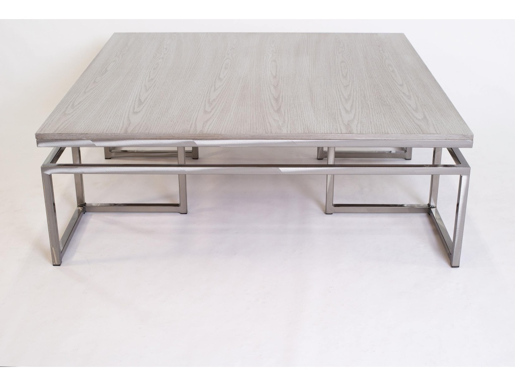 Calgary Large Sq Cocktail/Wood Top - image 1