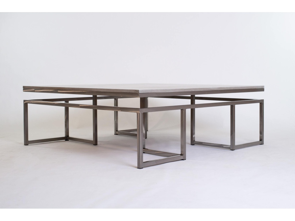 Calgary Large Sq Cocktail/Wood Top - image 3