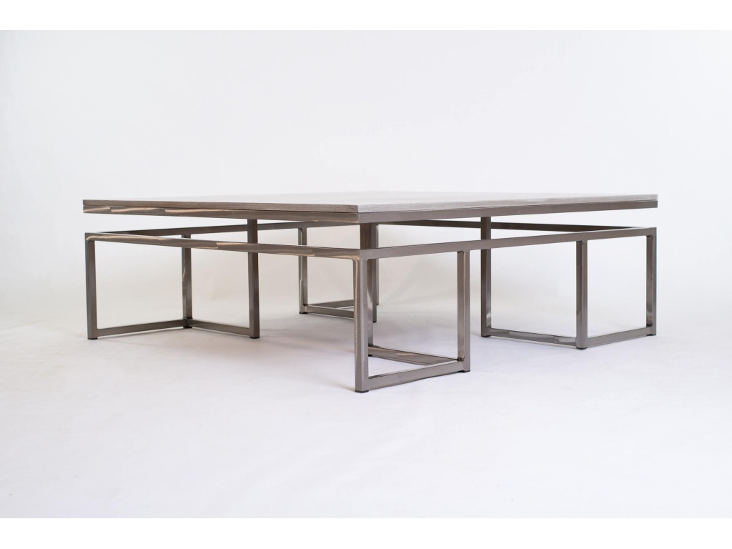 Calgary Large Sq Cocktail/Wood Top - image 4