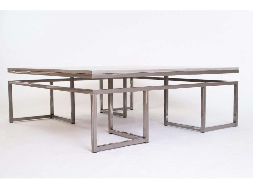 Calgary Large Sq Cocktail/Wood Top - image 5