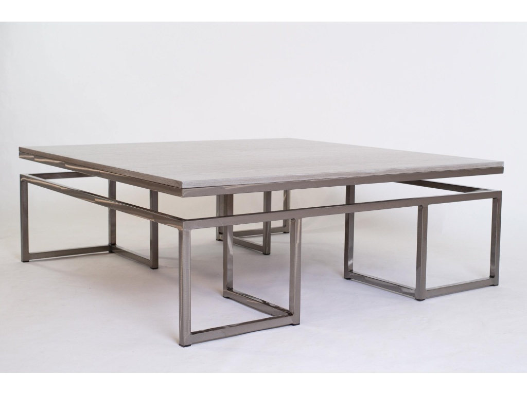 Calgary Large Sq Cocktail/Wood Top - image 7