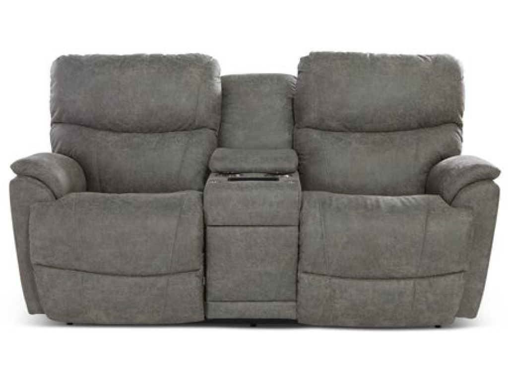 Trouper Power Reclining Loveseat w/ Headrest, Lumbar & Console - image 1
