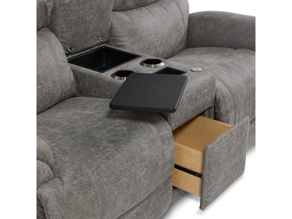 Trouper Power Reclining Loveseat w/ Headrest, Lumbar & Console - image 8