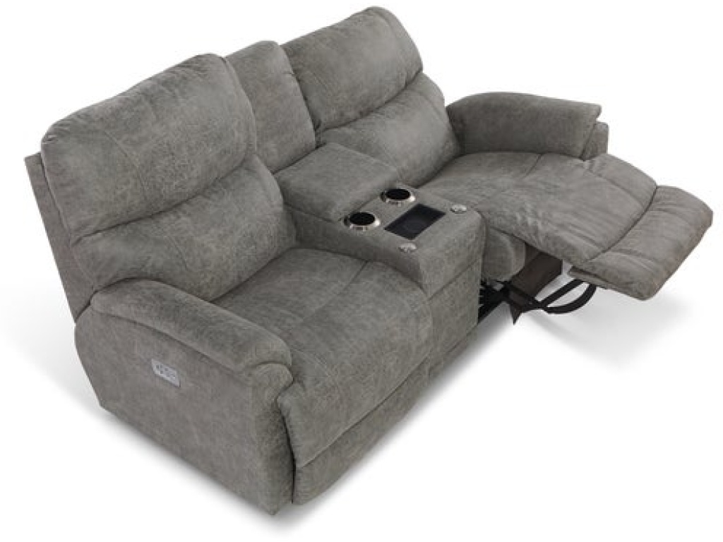 Trouper Power Reclining Loveseat w/ Headrest, Lumbar & Console - image 7