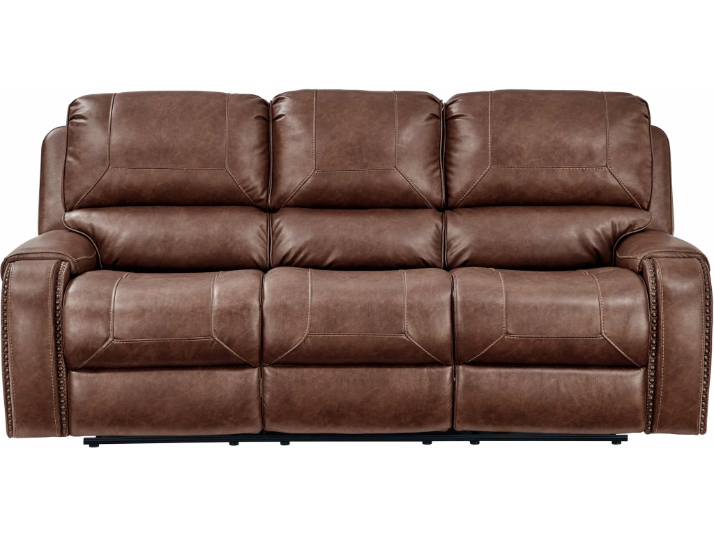 PRI Dual Recliner Sofa with Dropdown Charging Console in Mesquite Brown - image 2