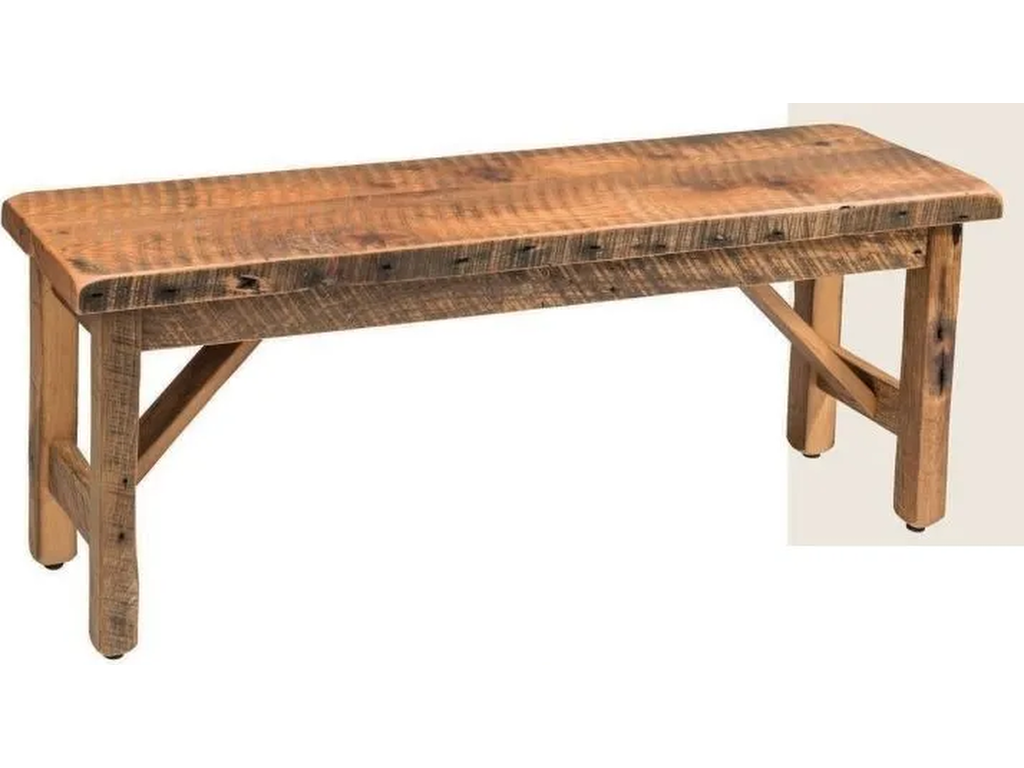 6 PC Reclaimed Barnwood Dining Set - image 2