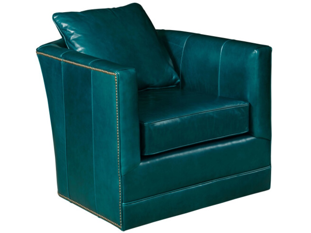 Brock Barrel Swivel Glider - Leather - main image