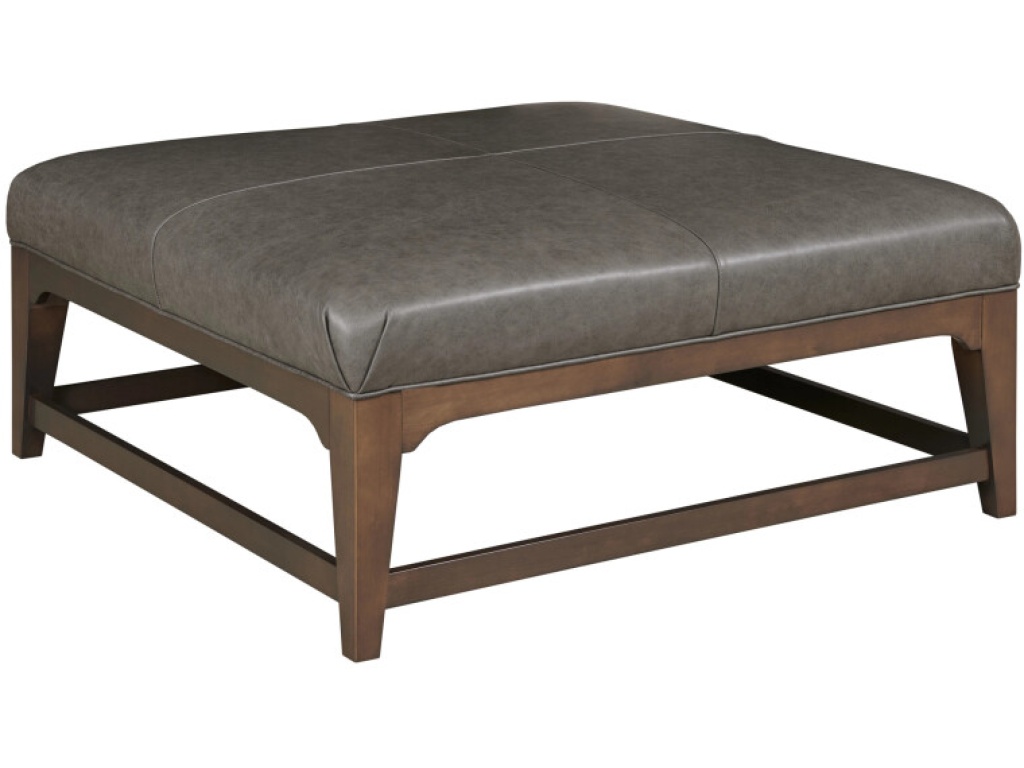 Jamison Square Cocktail Ottoman - Leather - main image