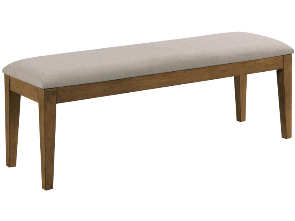 Upholstered Dining Bench, Latte - main image