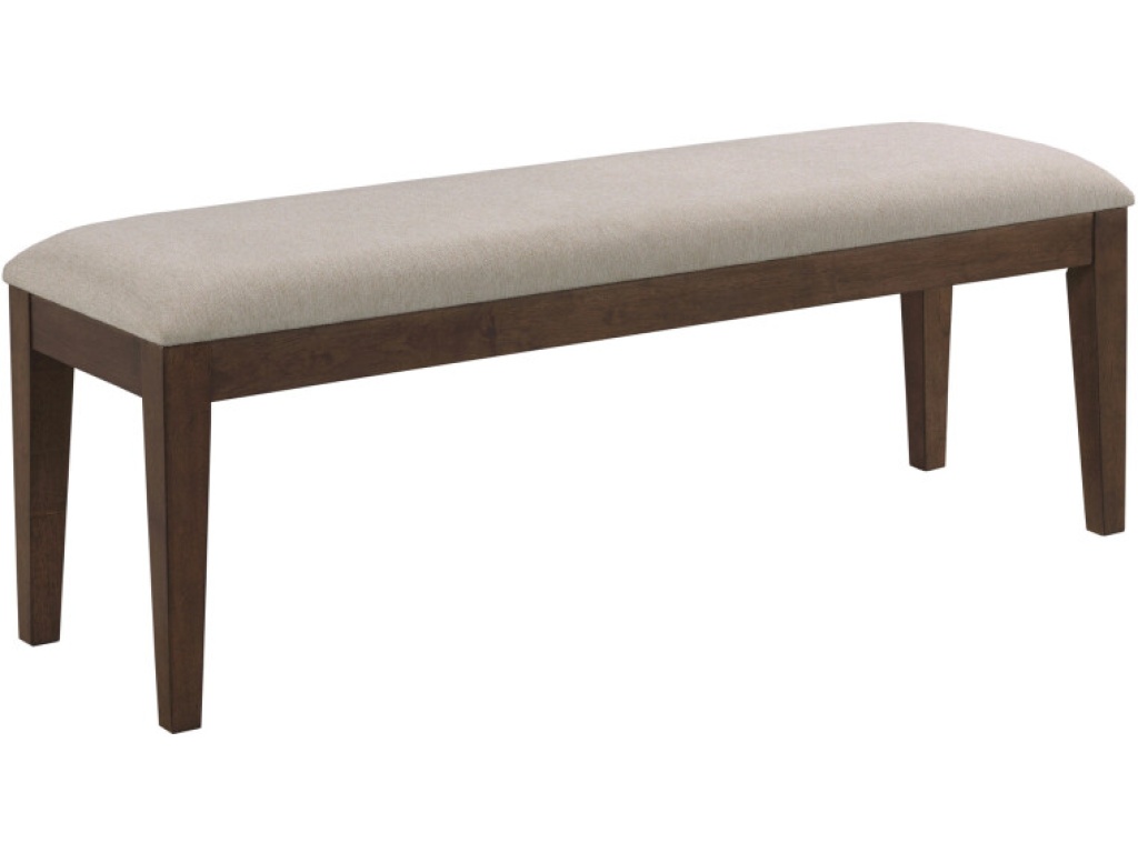 Upholstered Dining Bench, Mocha - main image