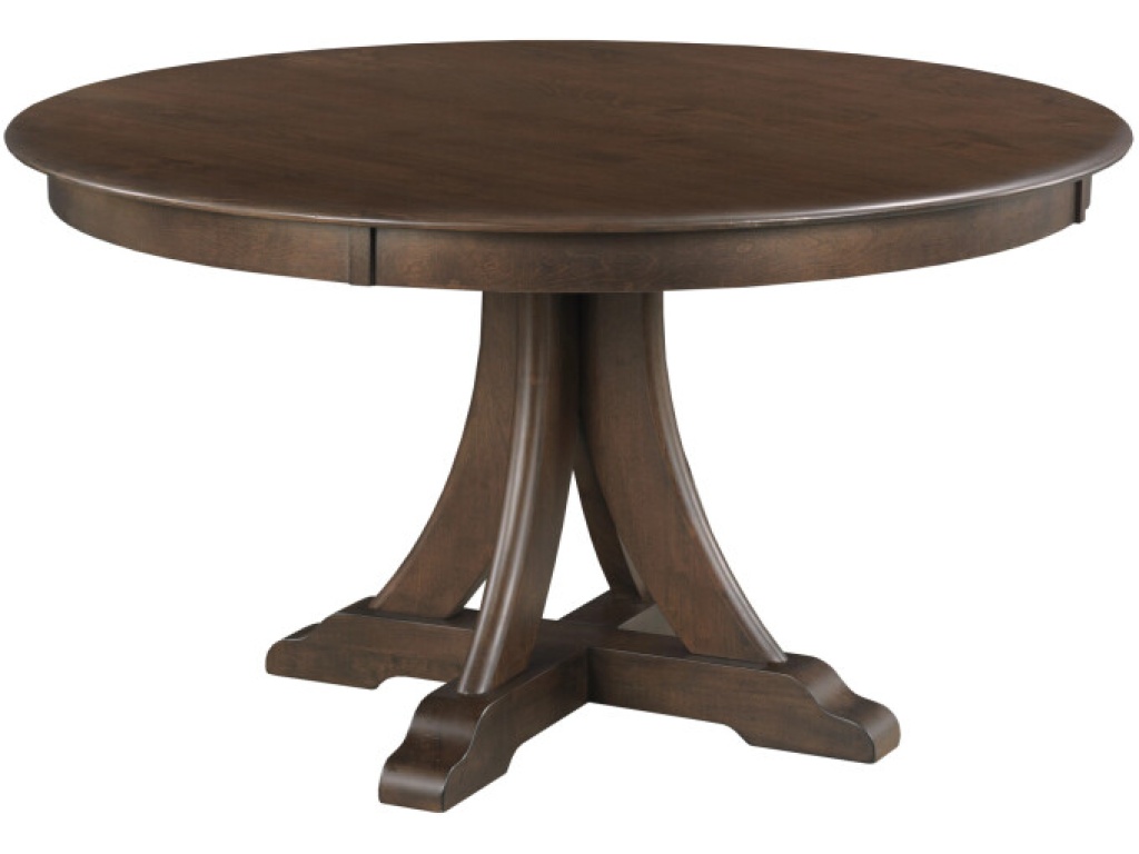 54" Round Quad Table, Mocha - main image