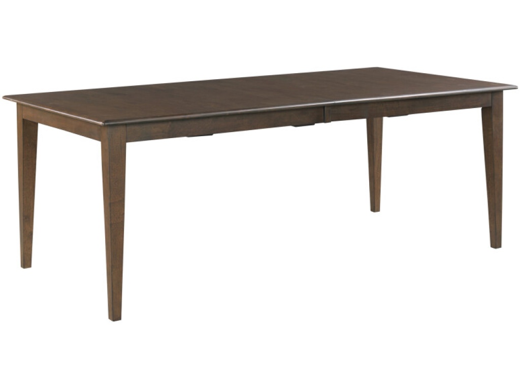 80" Rectangular Leg Table, Mocha - main image